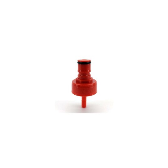Kegland Rød ball lock tilkobling for FermZilla Rød farge plast. Carbonation Cap