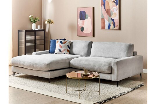 Cathy Hjørnesofa 3 seter   Grå/Svart