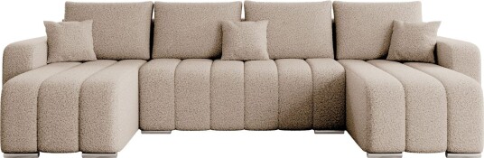Zulueta 4 seters sovesofa med dobbel divan   beige
