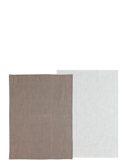 Södahl Viskestykke 50X70 Line 2 Stk. Taupe/White - Multi/patterned - 50X70CM Södahl Viskestykke 50X70 Line 2 Stk. Taupe/White - Multi/patterned - 50X70CM