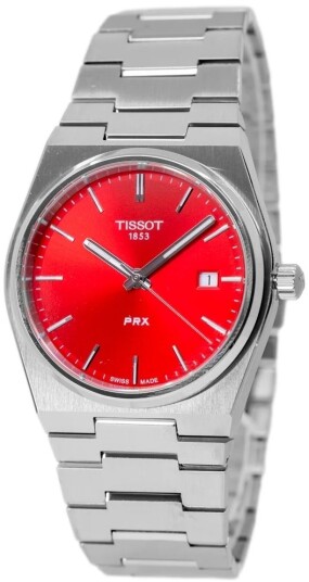 Tissot Herreklokke T137.410.11.421.00 PRX Rød/Stål Ø40 mm