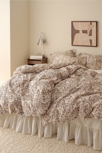 Ellos Home Sengesett Juliette Classic i bomull 2 eller 3 stykker Brun