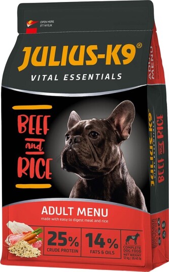 Julius-K9 Tørrfôr Julius K9 High Premium Vital Essentials Kjøtt 12 kg