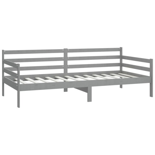 vidaXL Dagseng grå heltre furu 90x200 cm