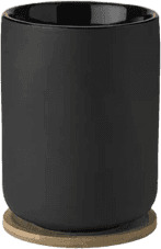 Stelton Theo termokopp med trebrikke 25 cl svart Stelton Theo termokopp med trebrikke 25 cl svart