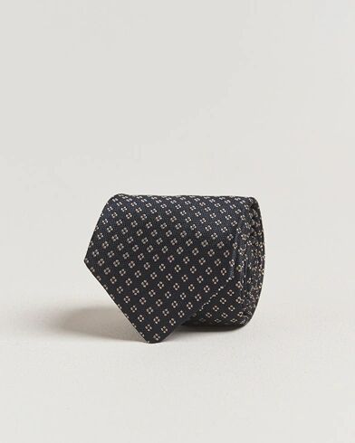 Amanda Christensen Silk Flower 8cm Tie Navy
