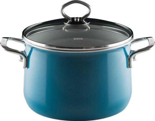 Riess Høy Gryte Med Lokk 6,5 L 24 Cm Aquamarin Riess Høy Gryte Med Lokk 6,5 L 24 Cm Aquamarin