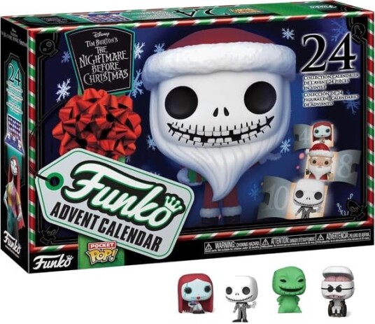 Funko Adventskalender: The Nightmare Before Christmas   24 Pocket Pop! 24 Dagers Juletelling Gave Adventskalender Overraskelse Julegave til Barn
