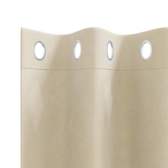  Gardiner med gardiner 2 pcs Krem 140 x 225 cm Fløyel