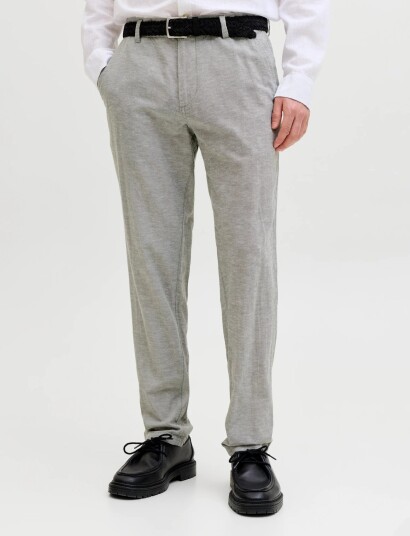 Jack & Jones Jpstace Summer Linen Blend Chino Pant Sn Grey 33 x 34 Jack & Jones Jpstace Summer Linen Blend Chino Pant Sn Grey 33 x 34