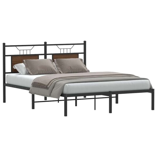  Sengeramme uten madrass brun eik 140x190 cm konstruert tre 4106841