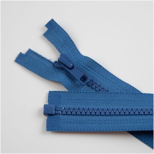Delbar plastglidelås 85cm Indigo