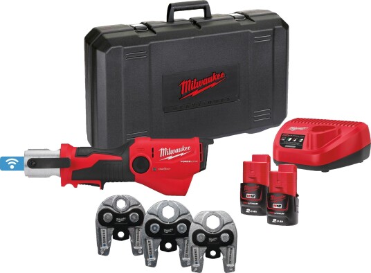 Milwaukee Pressverktøy M12 One Hpt-202C Gm-Set Med Batterier Og Lader