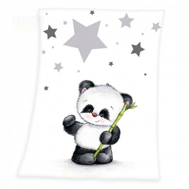 HERDING Microfibre fleece teppe LITTLEn panda 75 x 100 cm HERDING Microfibre fleece teppe LITTLEn panda 75 x 100 cm