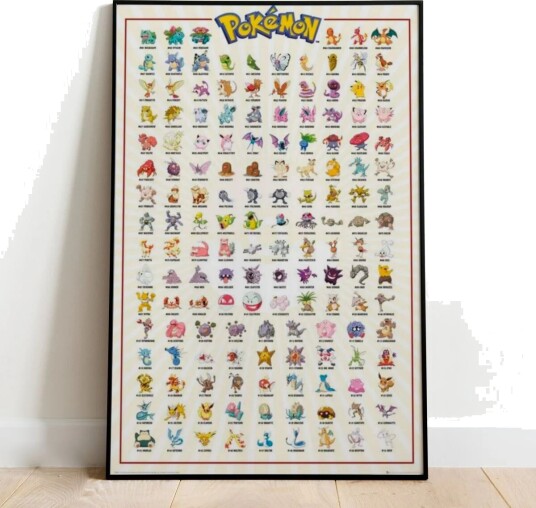 Pokemon Plakat Kanto 151 - 91,5 x 61 cm