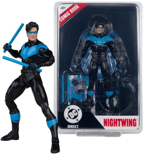 McFarlane Toys  DC Direct  Page Punchers  Nightwing (Nightwing #81) 7" Action Figure with Comic