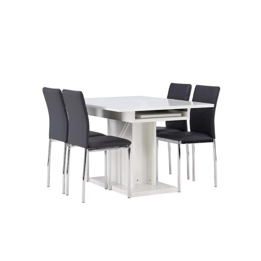 Venture Home Spisegruppe Venture Home Pluto med 4 Lily Stoler GR23598