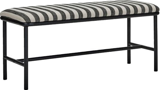 House Doctor Toda benk 100x39x45 cm svart/off-white House Doctor Toda benk 100x39x45 cm svart/off-white