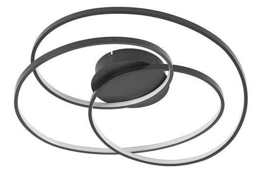 Lindby Kateryna LED-taklampe svart Ø 60 cm Lindby Kateryna LED-taklampe svart Ø 60 cm