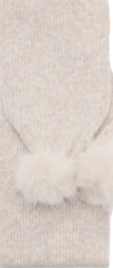 Mango Ribbed Scarf With Pom Poms LT PASTEL BROWN One Size Mango Ribbed Scarf With Pom Poms LT PASTEL BROWN One Size