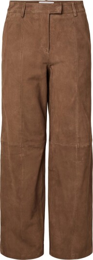 YAS Yasleura Mw Suede Pant - SEPIA - 40