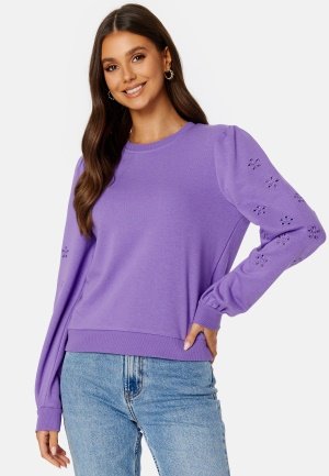 Pieces Brunda LS Sweat Paisley Purple M