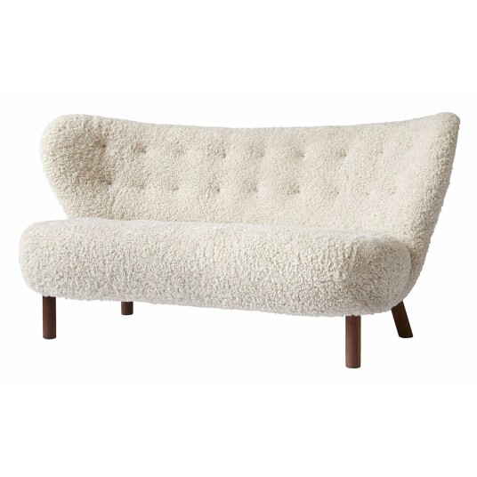 &Tradition Little Petra Sofa Vb2 Oljet Valnøtt / Saueskinn Moonlight