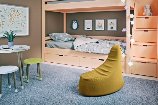Ankala Sittepuff 90 cm Gul