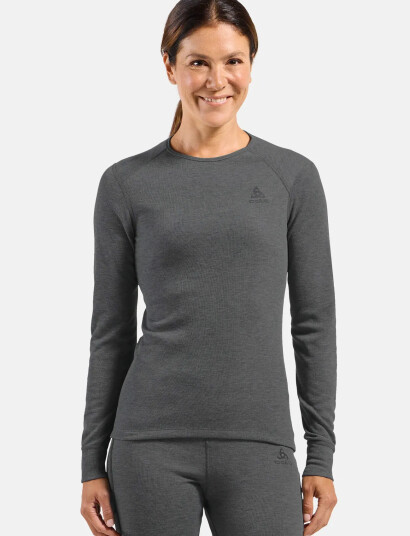 Odlo Odlo Active Warm Bl Top Crew Neck L/S - Grey - L