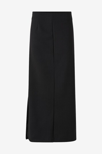 Selected FEMME   Maxi skjørt slfKara HW Column Maxi Skirt   Svart