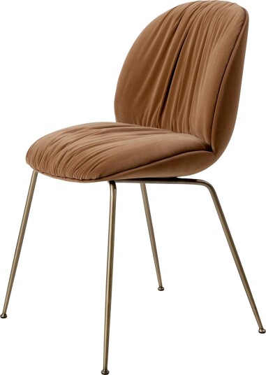 Gubi Beetle Soft Spisestol Antikk Messing/Søndag/Dedar 112 Gubi Beetle Soft Spisestol Antikk Messing/Søndag/Dedar 112