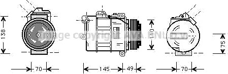 AC kompressor PRASCO BWAK237 AC kompressor PRASCO BWAK237