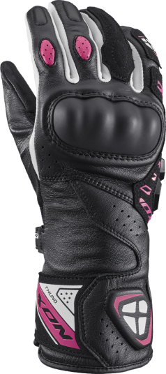 Ixon MC-Hansker Thund L Dame Svart-Fuksia