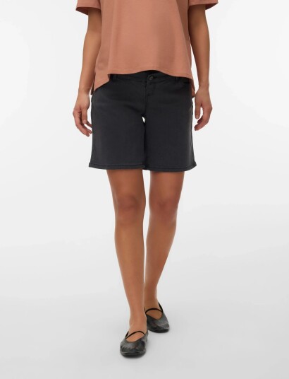 Mamalicious Mlkairo Denim Shorts   Black   S