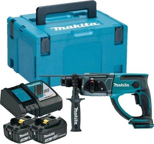 Makita Batteridrevet Borhammer DHR202ZJ 18 v, 1200 O/Min