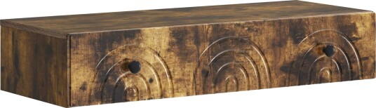 vidaXL Vegghengt Sidebord Røkt Eik 87,5 x 34,5 x 17 cm Konstruert tre