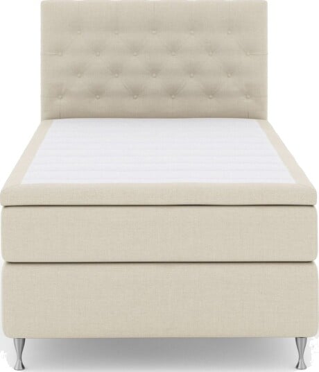 Select No 6 Kontinentalseng 120x200 Fast Lateks/Memory Beige/Sølvben