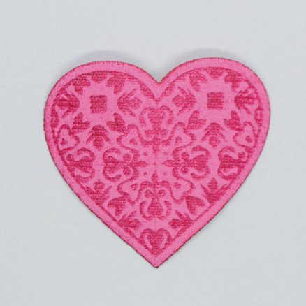 Strykemerke Rosa Hjerte