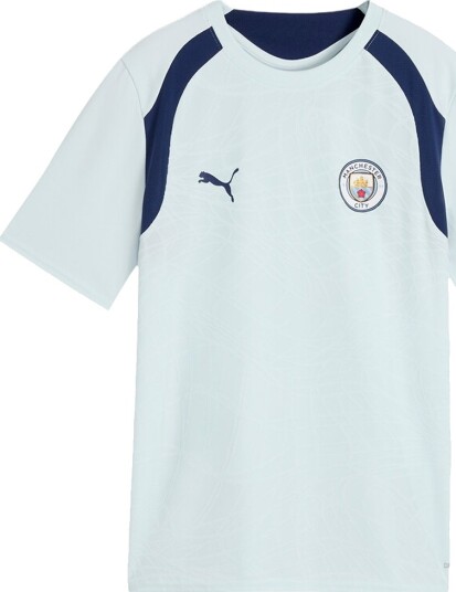 Puma T skjorte MCFC Training Jersey Jr Blå Puma 16 år (176) T skjorte Lyseblå Marineblå