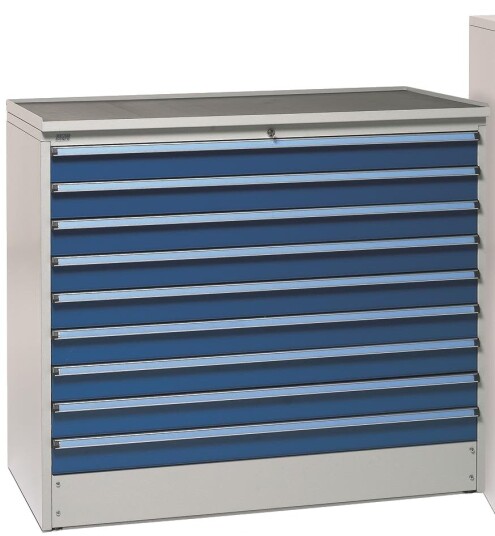 Treston 61507045 Underskap Type 130/110-45, skuffer (stk. x høyde mm): 4x100, 2x250, Garasjeinnredning & oppbevaring