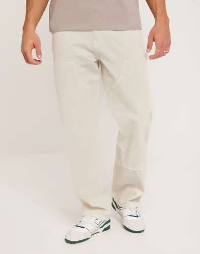 Woodbird WBDizzon Carpenter Loose fit jeans Hvit