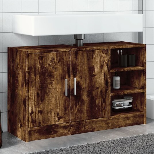 Servantskap røkt eik 90x29x55 cm konstruert tre 8721102815485