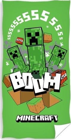 Minecraft Badehåndklæde 100 Procent Bomuld Minecraft Badehåndklæde 100 Procent Bomuld