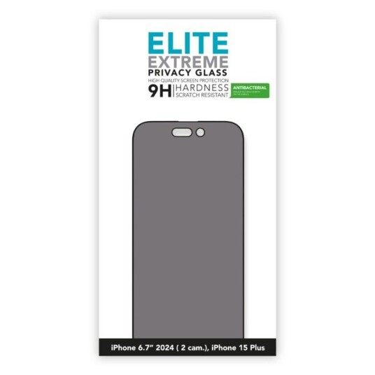 Linocell Elite Extreme Privaxy Glass Skjermbeskytter for iPhone 16 Plus