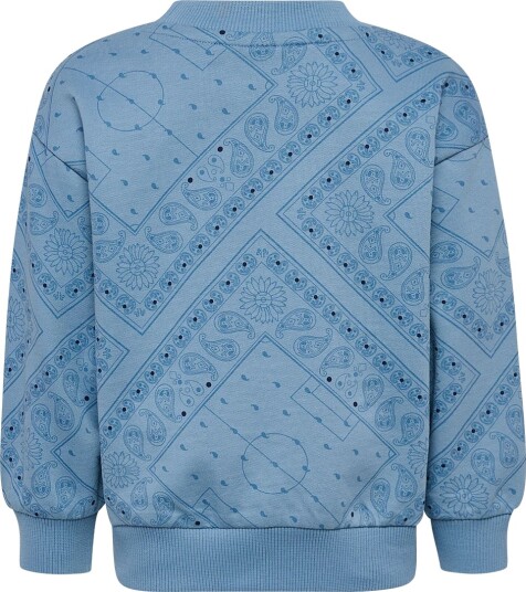 Hummel Hmlmini Loose Paisley Aop Sweatshir Blue 92 Hummel Hmlmini Loose Paisley Aop Sweatshir Blue 92