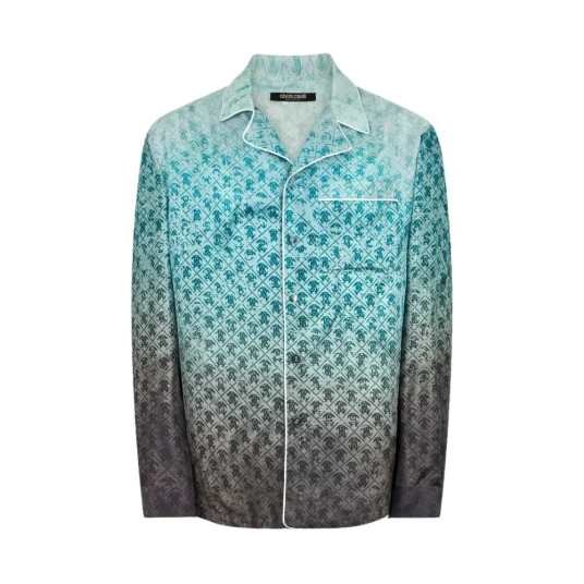 Roberto Cavalli Herre Skjorter Blå XL, Roberto Cavalli Herre Skjorter Blå XL,