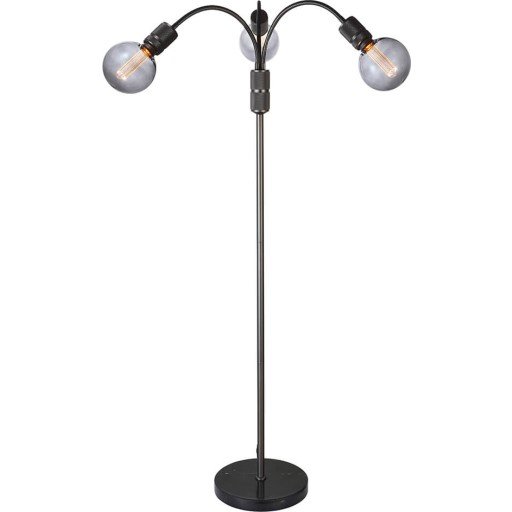 Halo Design - Gulvlampe 3xE27, Gun-svart / marmor sokkel Halo Design - Gulvlampe 3xE27, Gun-svart / marmor sokkel