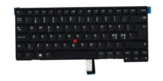 Lenovo Lite-On - Brbart tastatur - til utskifting - Nordisk - Svart