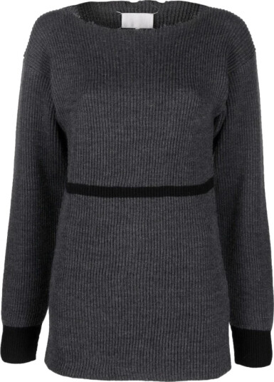 Maison Margiela Dame Strikkevarer Grå S, Maison Margiela Dame Strikkevarer Grå S,