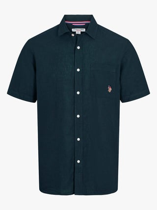 U.S. Polo Assn. Flori Short Sleeve Shirt Blå S U.S. Polo Assn. Flori Short Sleeve Shirt Blå S